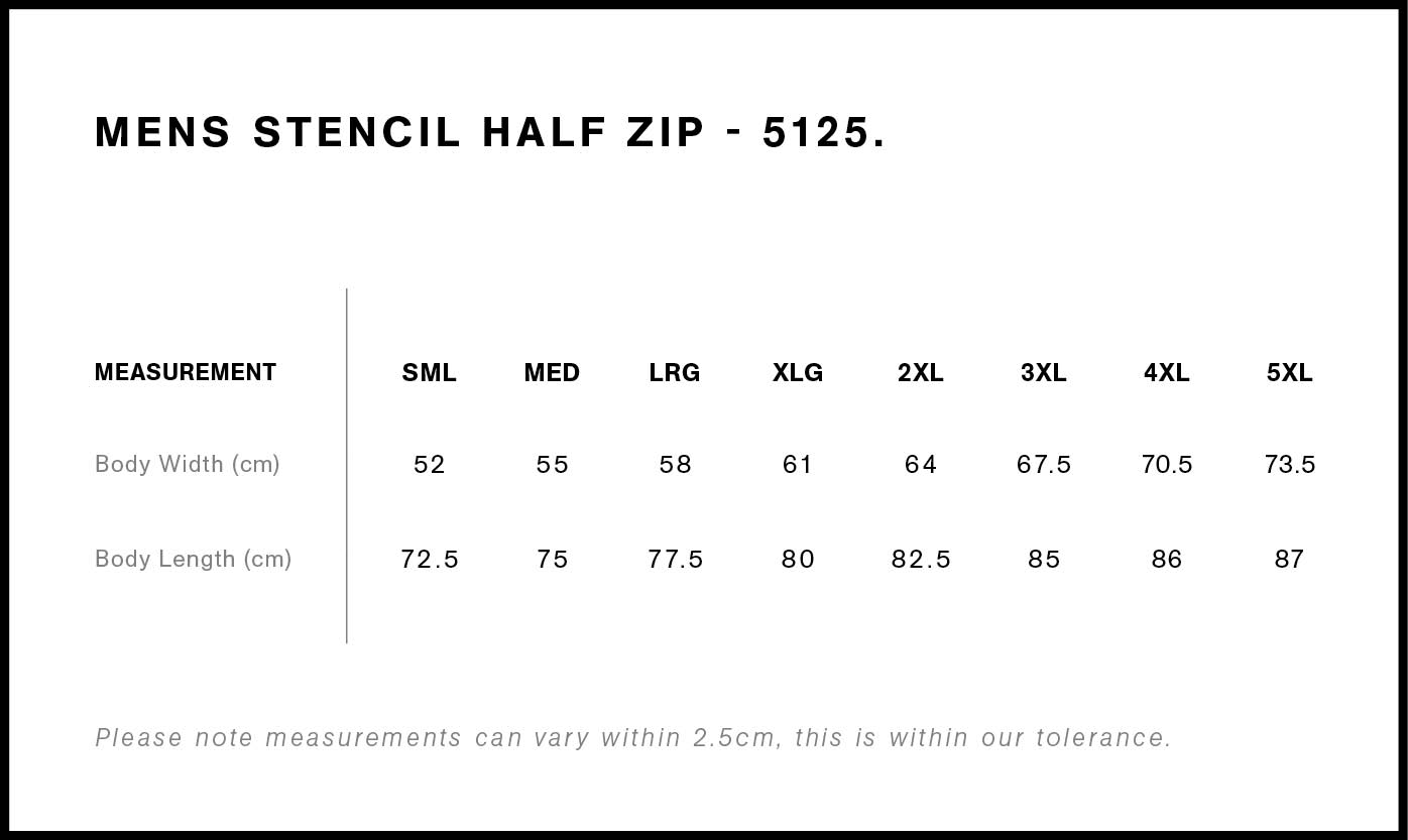 Onya Mens Timmy the Emu Half Zip Crew